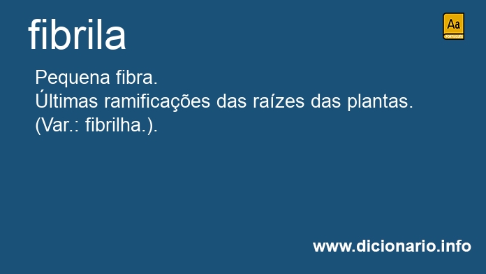 Significado de fibrila