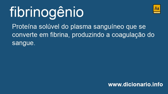Significado de fibrinognio