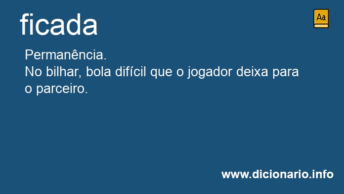 Significado de ficada