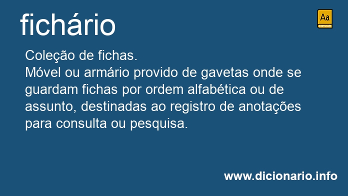 Significado de fichrio