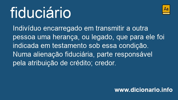 Significado de fiducirios
