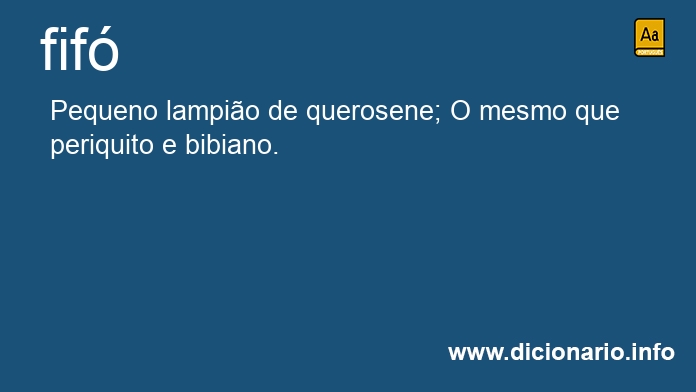 Significado de fif