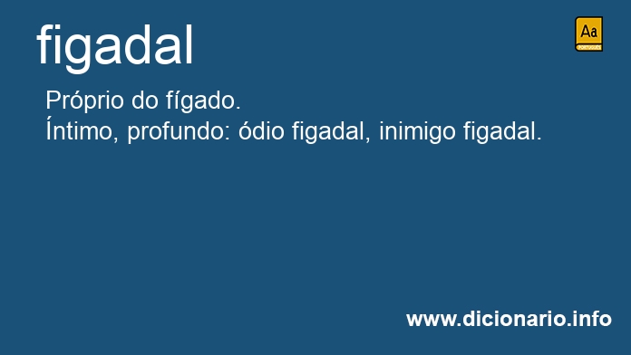 Significado de figadal