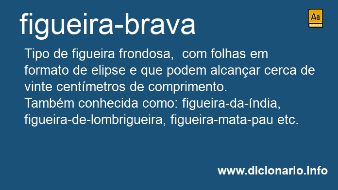 Significado de figueira-brava