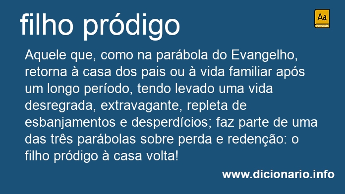 Significado de filho prdigo