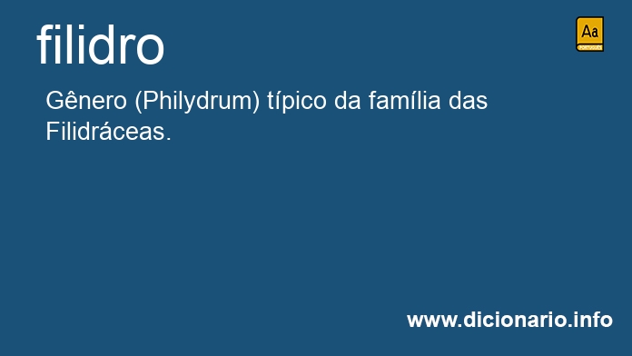 Significado de filidro