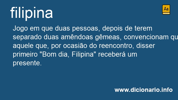 Significado de filipina