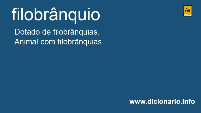 Significado de filobrnquio