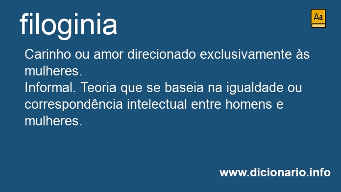 Significado de filoginia