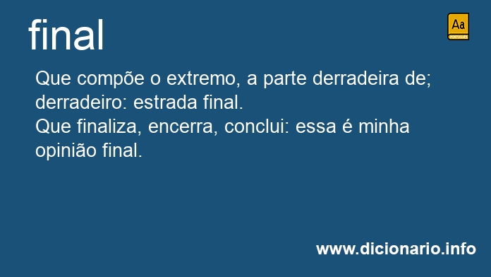 Significado de final