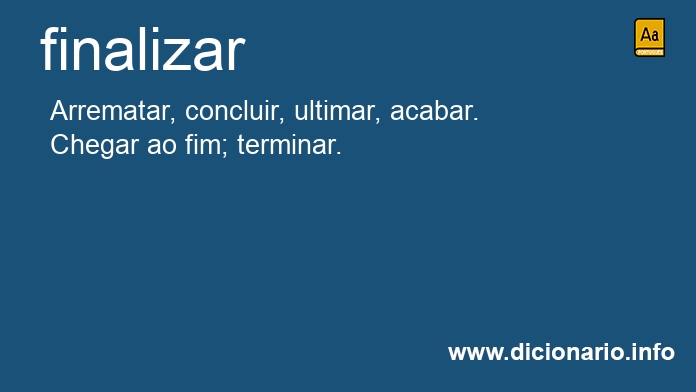 Significado de finalizara