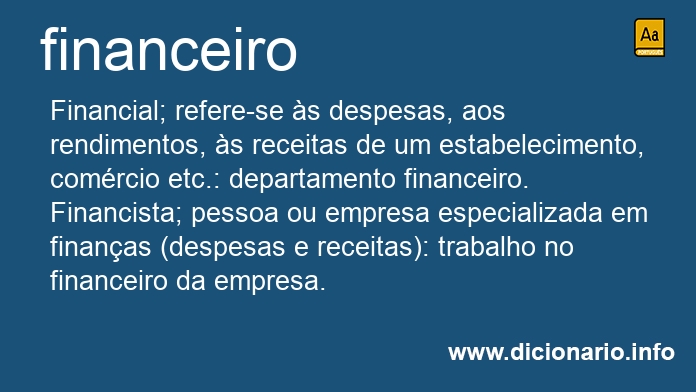 Significado de financeiro