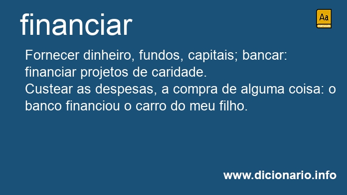 Significado de financia