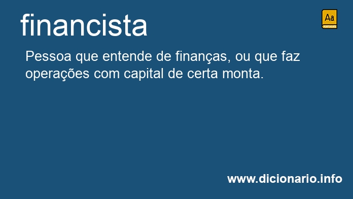 Significado de financista