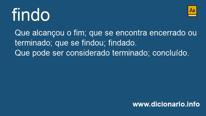 Significado de findo