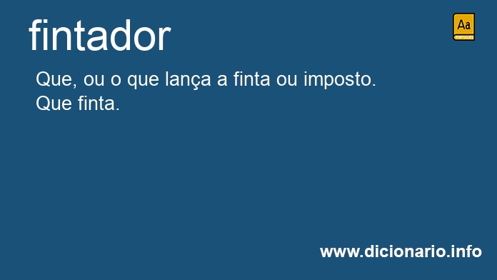 Significado de fintador