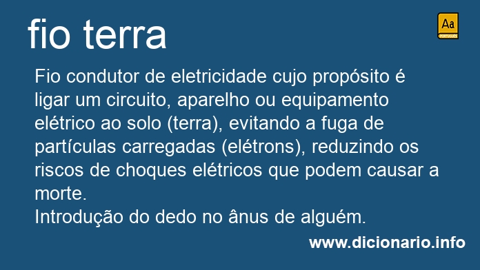 Significado de fio terra