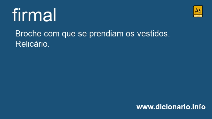 Significado de firmal