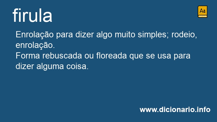 Significado de firula