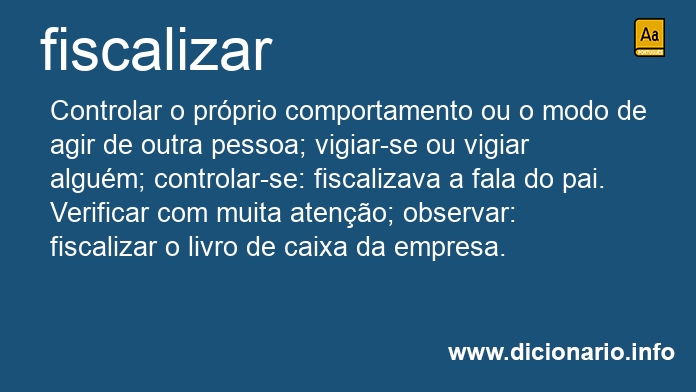 Significado de fiscalizara