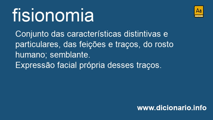 Significado de fisionomias