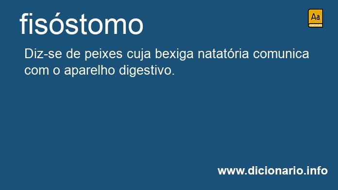 Significado de fisstomo