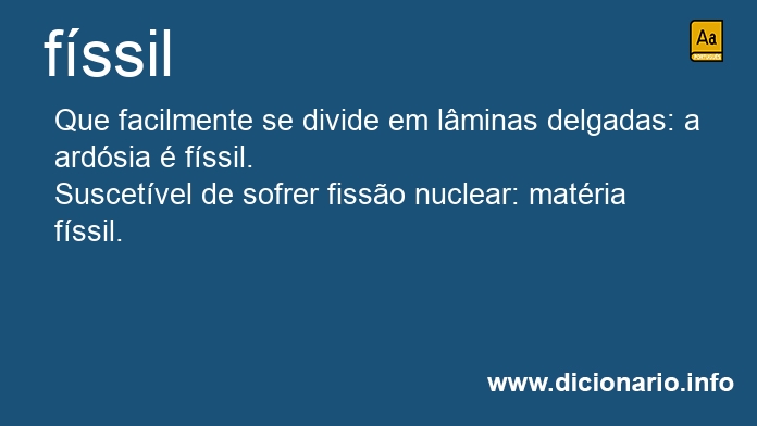 Significado de fssil