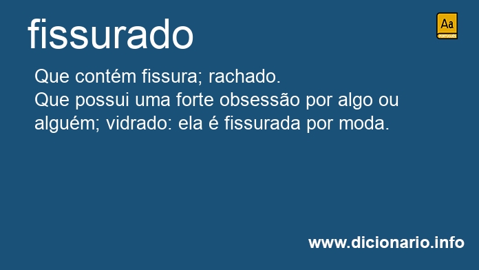 Significado de fissurada