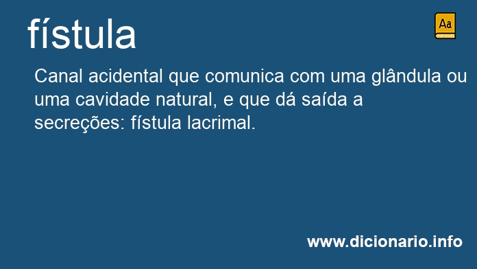 Significado de fstula