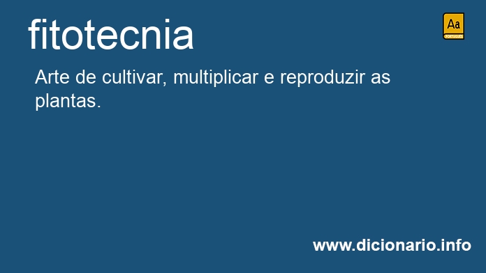 Significado de fitotecnia