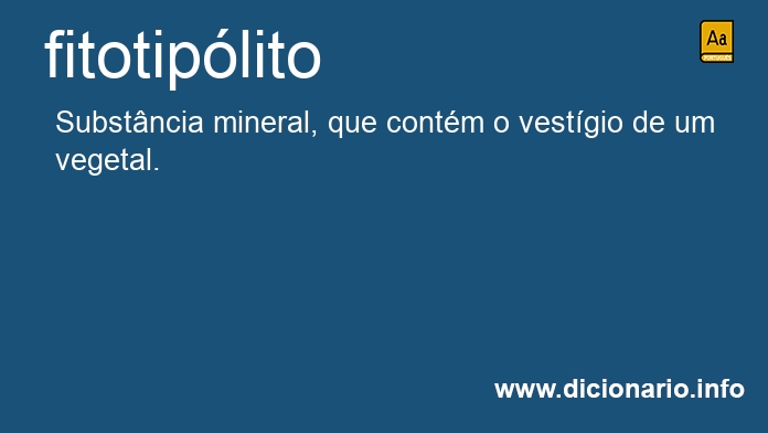 Significado de fitotiplito
