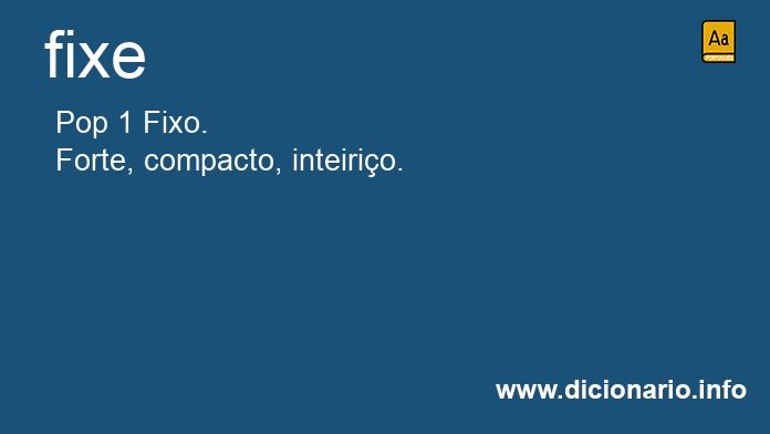 Significado de fixe