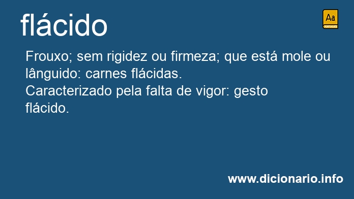 Significado de flcido