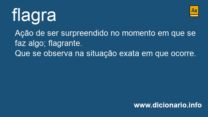 Significado de flagra