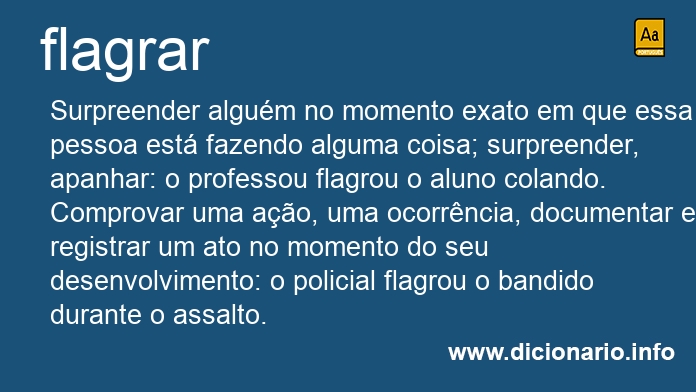 Significado de flagrando