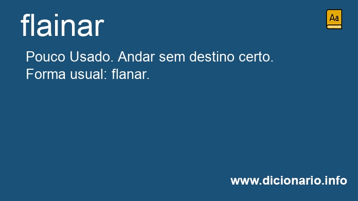 Significado de flainar