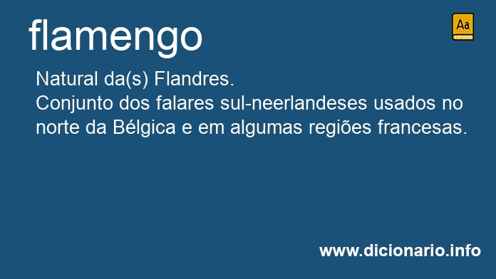 Significado de flamengo