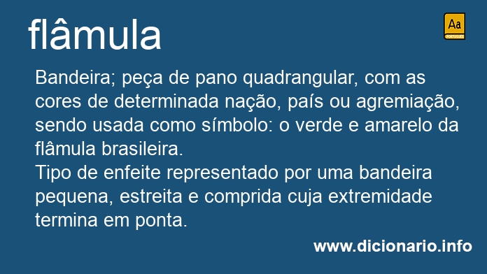 Significado de flmula