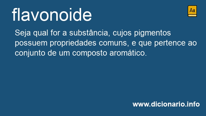 Significado de flavonoide