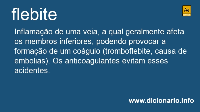 Significado de flebite