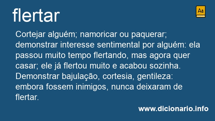 Significado de flertar