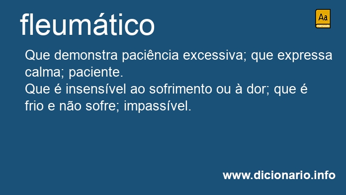 Significado de fleumtica