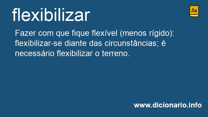 Significado de flexibilizado
