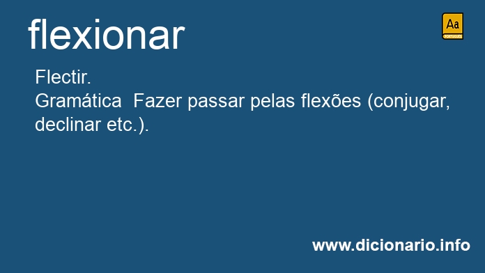 Significado de flexionara