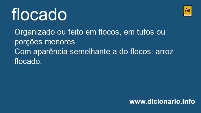 Significado de flocado