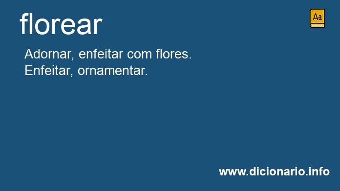 Significado de florear