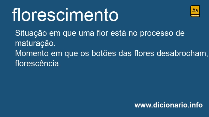 Significado de florescimento