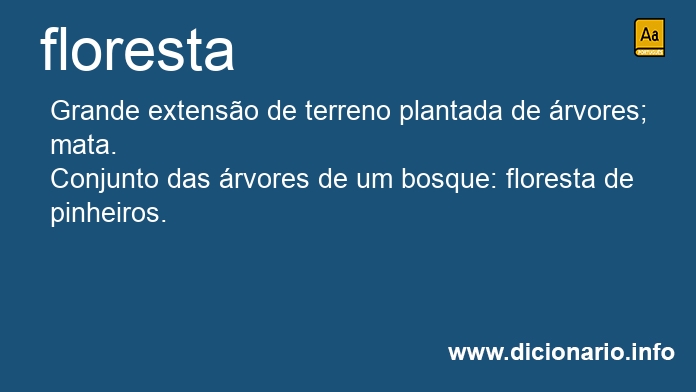 Significado de florestas