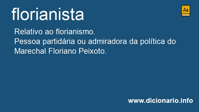 Significado de florianistas