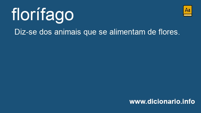 Significado de florfago